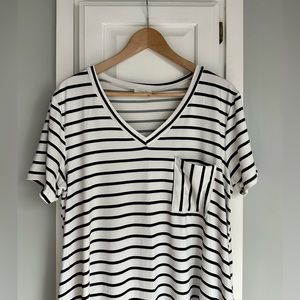 Cotton Bleu || Striped Shirt Dress